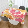 thumbnail image 2 of Yayeee Tablecloths 60" x 108" Rectangle Wrinkle Resistant Party Table Cover, Pink Grapefruit Slices, 2 of 8