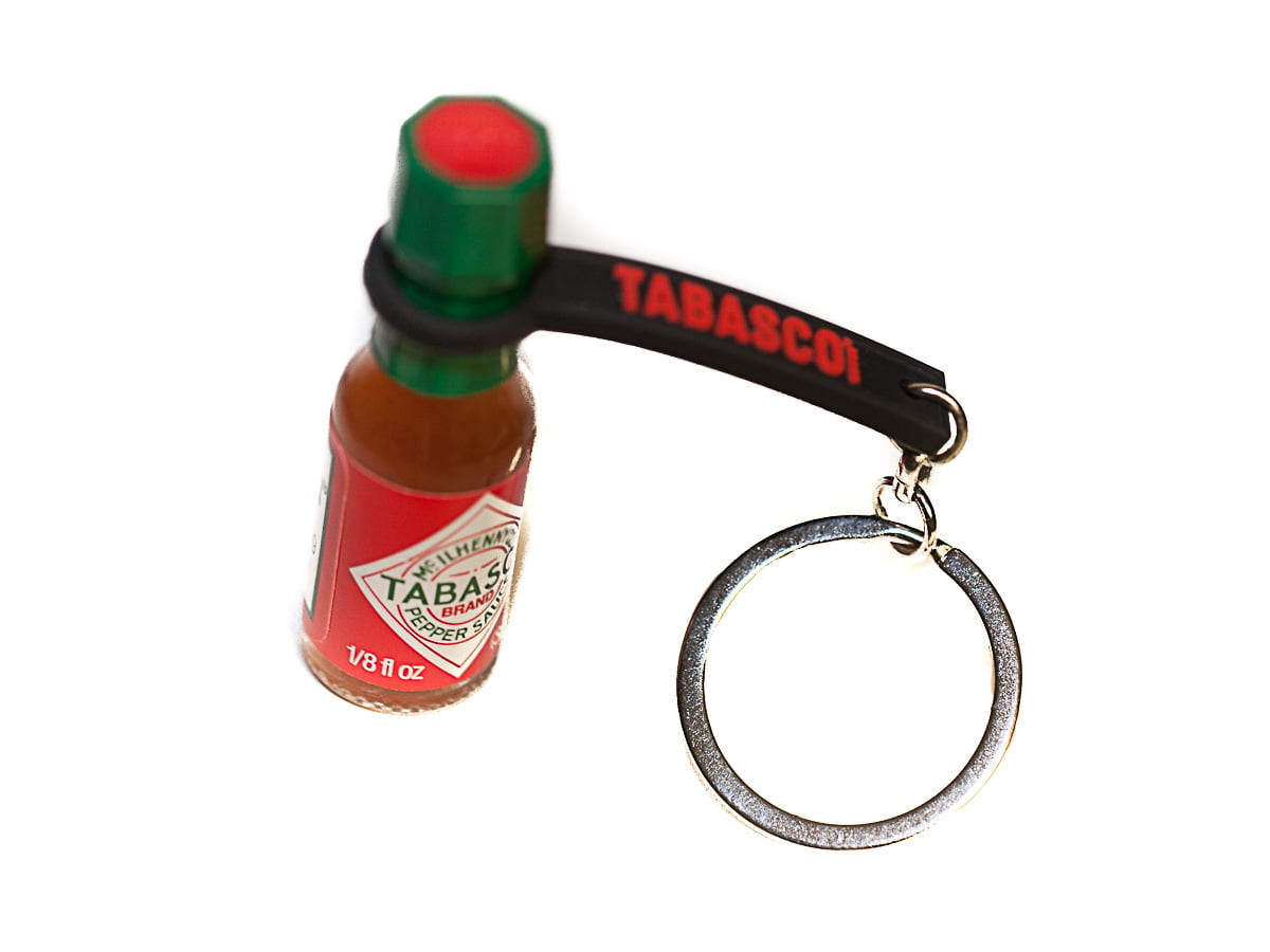 Porter Trail GENUINE LEATHER Hot Sauce Keychain - Includes Mini Hot Sauce  Bottle. Portable Hot Sauce for On the Go