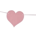 thumbnail image 6 of OUNONA Felt Heart Bunting Banner Wedding Party Home Decoration 110 inch (Pink), 6 of 8