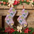thumbnail image 6 of Lsque Cartoon Donuts Pattern 18 Inch Christmas Stockings, Festive Holiday Stocking for Christmas Decorations Holiday Decor, 6 of 8