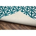 thumbnail image 3 of Mainstays Bright Eyed Suzy Polypropylene Teal/White Indoor Area Rug, 5' x 7', 3 of 6