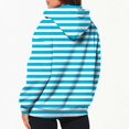 thumbnail image 5 of Kaemgyyd Women's Oversized Hoodies Full Zip up Stripe Printing Long Sleeve Sweatshirts Drawstring Jackets Coat with Pockets, 5 of 5