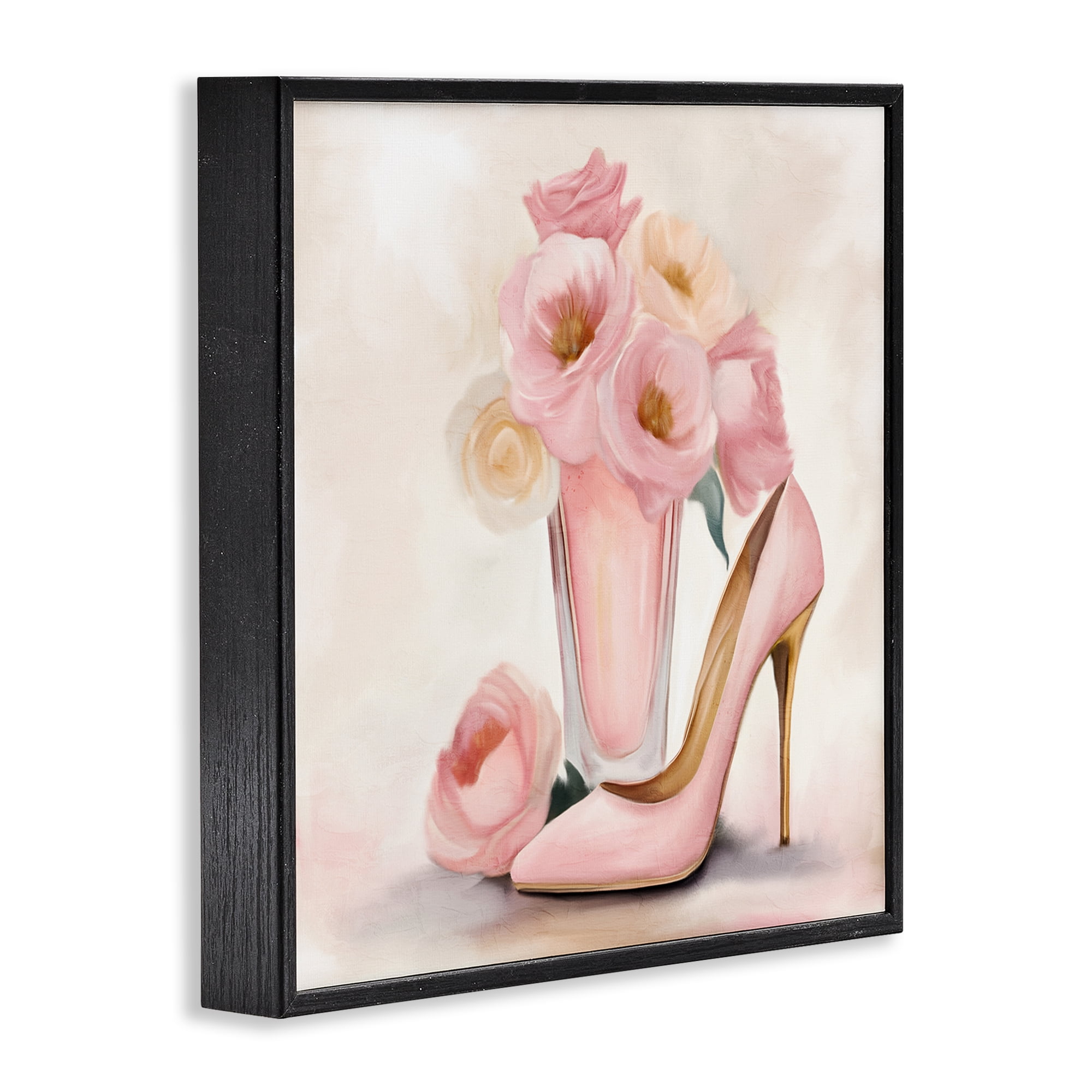 Stupell Industries Pink Beauty Bouquet Black Framed Giclee Art, design by Kim Allen