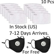 10Pcs PM2.5 Activated Carbon Filter 5 Layer Replacement Protective Filter for Mask