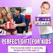 niuniutab Kids Tablet,7 inch Android for Kids, 3+5GB RAM 64GB ROM, 1024x600 IPS HD Touchscreen, Tablet with Parental Control, WiFi, Bluetooth,Quad-core(Purple)