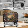 thumbnail image 3 of TSOVTHRID Rooster Flower Oil Painting Print Microwave Oven Cover Dust-Proof Microwave Oven Cloth Cover Small Appliance Dust Covers Case Protections Protector, 18.25"W x 14.5"D x 11"H, S, 3 of 7