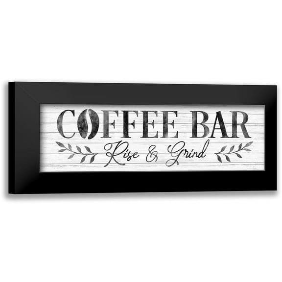 Carpentieri, Natalie 14x7 Black Modern Framed Museum Art Print Titled - Coffee Bar
