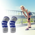 thumbnail image 5 of Unique Bargains 1 Pc Horizontal Stripes Knee Pads for Sports Gray, Blue Medium, 5 of 6