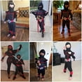 thumbnail image 6 of Ninja Costume Kids Ninja Muscle Costumes Girls Ninja Set Accessories Best Children Gift, 6 of 7