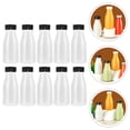 thumbnail image 2 of 10pcs Milk Bottles with Lids Thickened Yogurt Bottles Multipurpose Beverage Bottles, 2 of 5