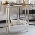 thumbnail image 1 of vidaXL Table de Cuisine 82,5x30x85 cm Acier Inoxydable, 1 of 5