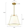 thumbnail image 4 of Light Society Emilio 15" Chandelier in Antique Brass/White, 4 of 17