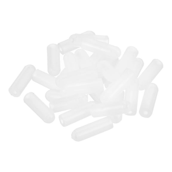88Pack Silicone End Caps, 2mm(3/32") ID 13mm(1/2") Height, Clear