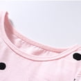 thumbnail image 5 of Gibobby Blusas De Moda Verano nueva ropa para niños patrón de punto redondo lindo algodón niña cuello redondo camiseta sin mangas （Rosa， 3-4 Años), 5 of 5