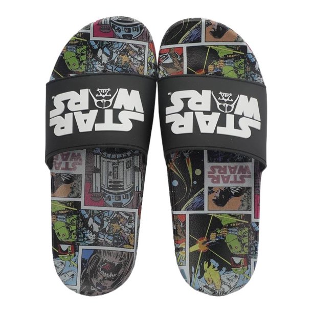 Sandalias Star Wars Para Hombre Color Negro Talla 26