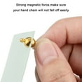 thumbnail image 5 of 100sets Brass Magnetic Clasps with Loops Nickel Free Round Golden 11.5x6mm Hole: 1.2mm, 5 of 6