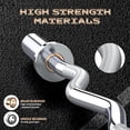 thumbnail image 4 of Luku 47" EZ Curl Bar for Weight Lifting, Biceps, Triceps, Back/Leg Muscle Group Exercise,Chrome Curling Bar Fit 2" Standard Weights, 4 of 6