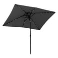 thumbnail image 1 of Outsunny Solar Patio Umbrella with LED and Tilt, Table Umbrella, Dark Grey, 1 of 10