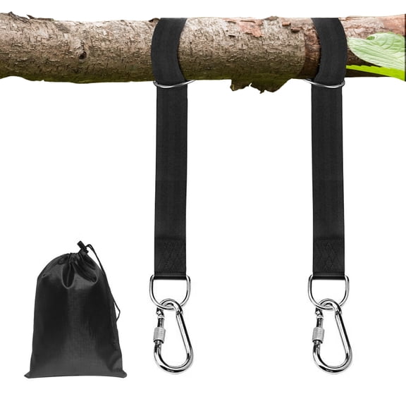 Tree Swing Hanging Straps Kit, 5FT Heavy Duty Holds Up to 2200LBS , with Safer Lock Snap Carabiners & Carry Pouch Bag
