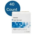 thumbnail image 6 of McKesson Super Sponges, Sterile, 100% Cotton, Fluff Dressing, 6 in x 6 3/4 in, 2 Per Pack, 20 Packs, 40 Total, 6 of 6