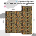 thumbnail image 5 of Camo and Branch Brown Pattern Teens Toddler Nap Mat with Pillow, Sleeping Mat Bag for Preschool Daycare 50"x20", 5 of 6