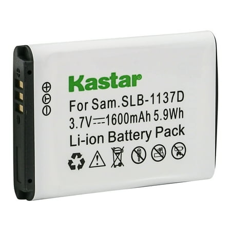 Kastar Battery 1-Pack Replacement for Samsung SLB-1137D Battery Samsung i80 i85 i100 NV11 NV24HD NV30 NV40 NV100HD NV103 NV106 HD Digimax L74 Wide TL34HD Cameras