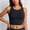 Black, variant on Women Bikini Top Padded Scoop Neck Sports Bra Athletic Women Swim Tops Tankini Tops Only