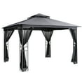 thumbnail image 2 of EGEIROS LIFE 12' x 10' Double Roof Patio Gazebo, Waterproof Zippered, 2 of 12