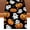 Table Runner,13" x 72", variant on Halloween Ghost Pumpkin Placemats Set of 4 Halloween Day of The Dead Party Decorations and Supplies for Home Kitchen Dining Room Table-12×18''