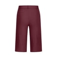 thumbnail image 4 of Women's 2025 Bermuda Chino Shorts High Waisted Straight Leg Casual Summer Hiking Vacation Outfits with Pockets, 4 of 7