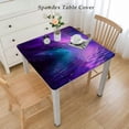 thumbnail image 2 of BANET Square Fitted Tablecloth, Cosmic Starry Style Theme, Elastic Edge, Suitable for Table Decoration, Buffet and Camping, Fit for Square Table White, 2 of 7