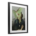 thumbnail image 2 of Stupell Industries Art Deco Naturalist Portrait with Moth Black Framed Print Under Glass, 17 x 21, by Victoria Barnes, 2 of 8