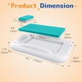 thumbnail image 6 of 63 inch Small Inflatable Bed with Safety Sides and Pump, Portable Air Mattress for Travel, Camping, Home Use, Includes Pillow and Storage Bag, 1 Set, 6 of 6