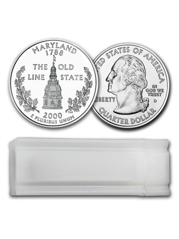 2000-D Maryland Statehood Quarter 40-Coin Roll BU