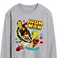 thumbnail image 3 of Marvel Iron Man - Sticker Style - Men's Long Sleeve Graphic T-Shirt, 3 of 5