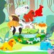 thumbnail image 4 of 13 Uds. Bloques de construcción apilables de animales, juguetes apilables de madera, juego de equilibrio, juguetes Montessori para niños pequeños, niñas y niños, 4 of 5