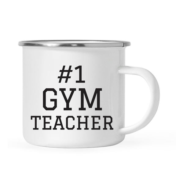 Koyal Wholesale Stainless Steel Campfire Coffee Mug, #1 Gym Teacher, 1-Pack