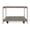 Brown + Wood + Metal, variant on Adjustable Height Bar Table with Black Square Top and Metal Base - Space Saving Counter Height Table for Small Kitchen, Dining, and Living Room, 24x24x36 Inches, MDF+Metal