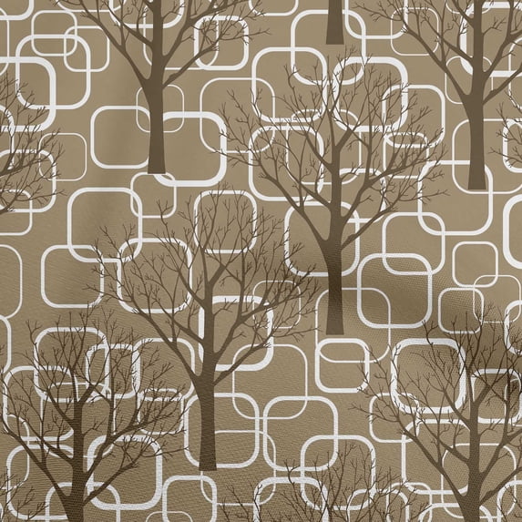 oneOone Cotton Poplin Twill Brown Fabric Dot Sewing Fabric By The Yard Printed Diy Clothing Sewing Supplies 56 Inch Wide