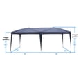 thumbnail image 2 of Zimtown 10' X 10' Ez Pop-up Carpa para Fiesta de Bodas Toldo Plegable Refugio Resistente/bolsa de Transporte, 2 of 7