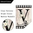 thumbnail image 3 of VOCHIC Monogram Letter V Initial Garden Flag 12x18 Welcome Initial Family Last Name Personalized Sweet Home Flag Outdoor Decoration (ONLY FLAG), 3 of 6