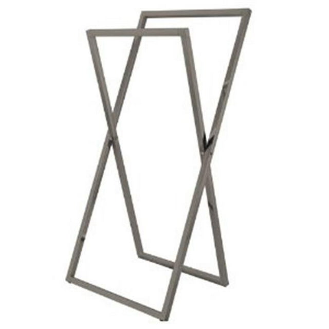 Pedestal X Style Iron Construction Towel Rack