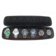 thumbnail image 3 of Estuche rígido de viaje para relojes con 5 ranuras, enrollable para almacenamiento y organización de relojes para hombre., 3 of 5