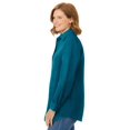 thumbnail image 2 of Woman Within Plus Size Soft Faux Suede Shirt, 2 of 6
