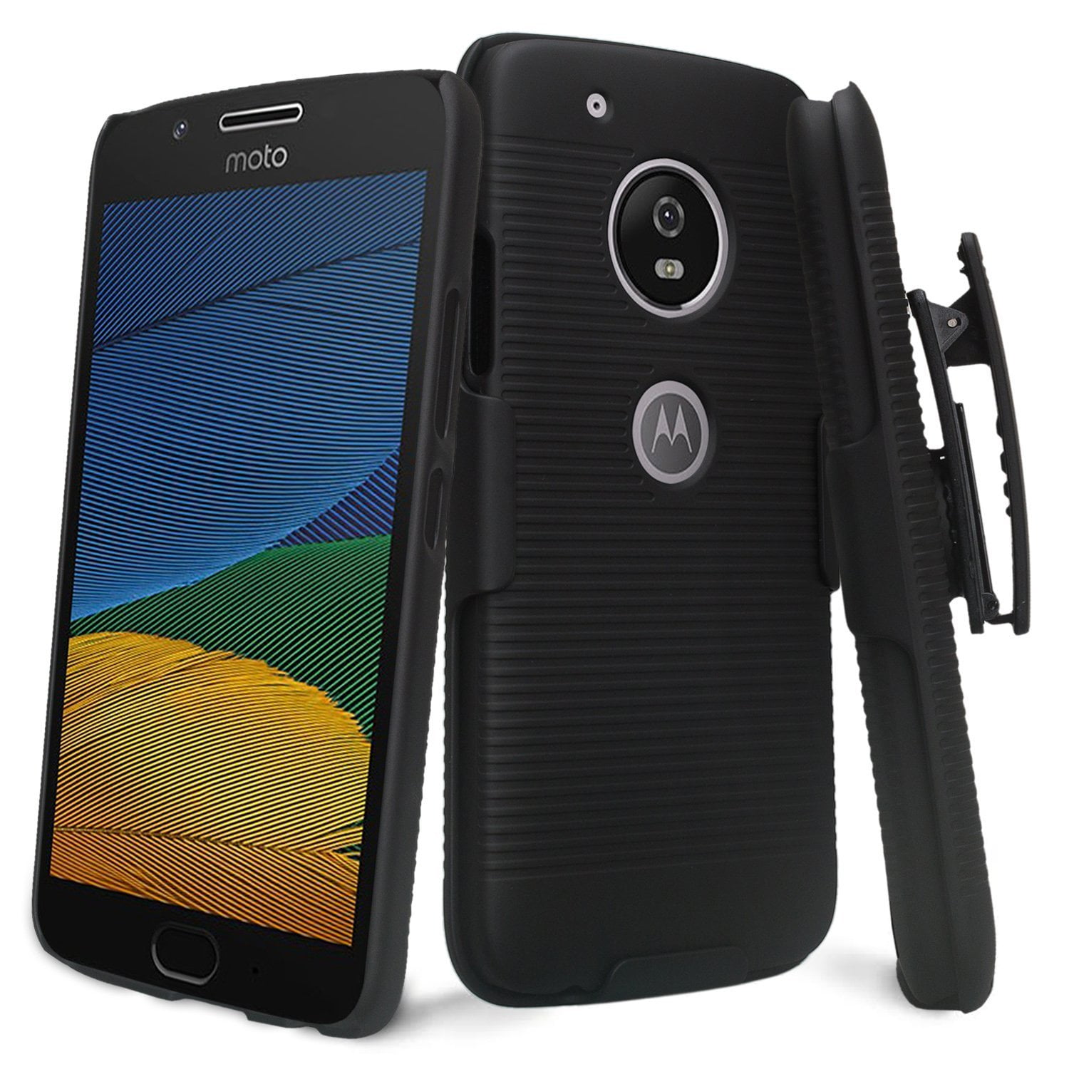 Moto G5 Plus Case, Wydan Moto G Plus 5th Generation Holster Shell Combo