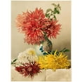 thumbnail image 3 of William Duffield 19x24 Black Modern Framed Museum Art Print Titled - Chrysanthemums (1883), 3 of 5