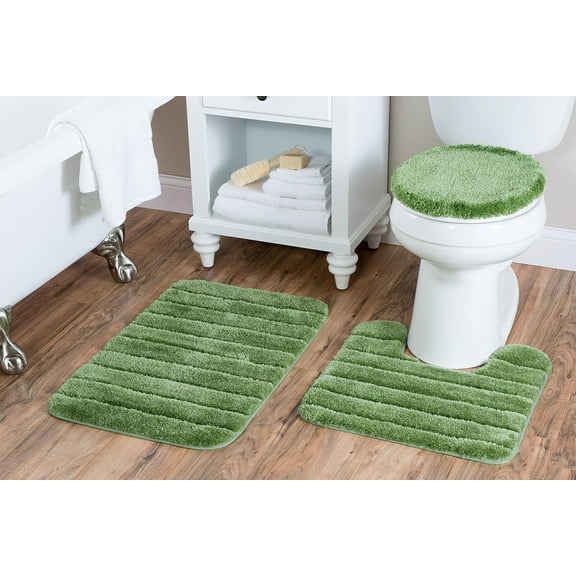 3Pc Bathmat Berau Sage