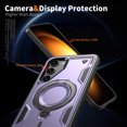 thumbnail image 4 of Compatible with Samsung Galaxy S23 Case, Hybrid Slim Phone Cases Fit for Samsung Galaxy S23, Compatible with MagSafe Magnetic Ring Stand Rugged Case, Shockproof Protective, Purple, 4 of 5