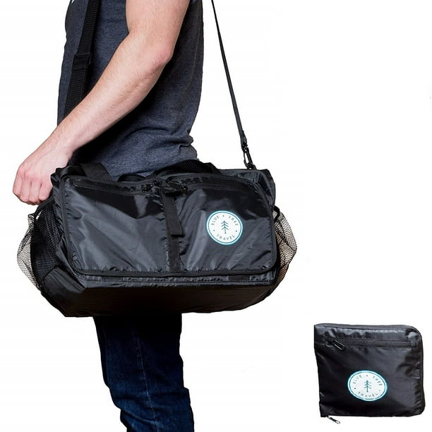 Travel Duffle Bag - Foldable Duffel Bag by Blue Tree Travel Gear, Black - www.bagsaleusa.com - www.bagsaleusa.com