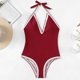 thumbnail image 2 of Nuevo traje de baño de color sólido para mujer Trajes de baño de moda OAVQHLG3B Store  lin121212, 2 of 3